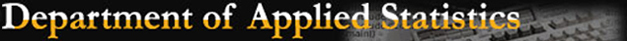 Department of Applied Statistics.